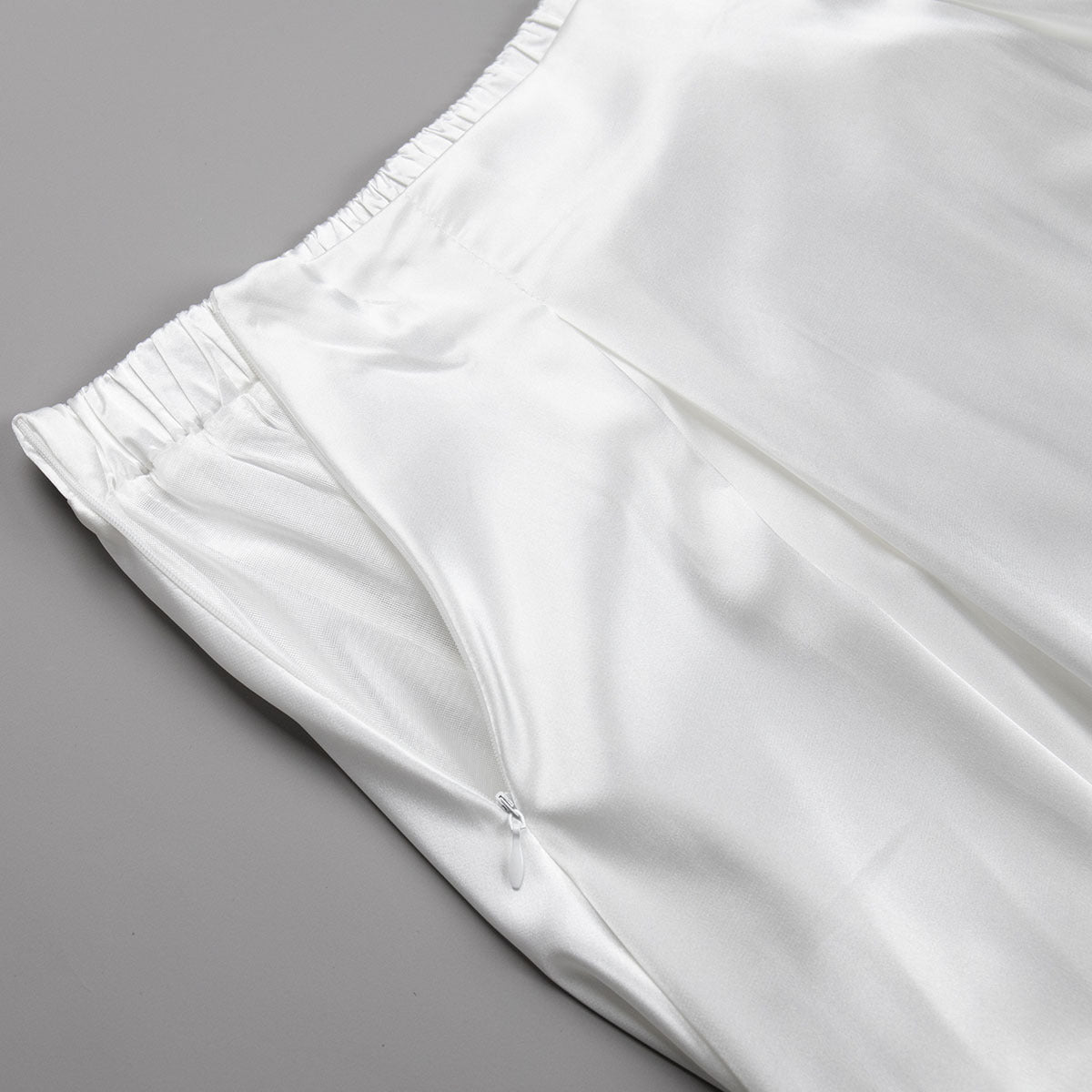 Graceful Satin Long Skirt