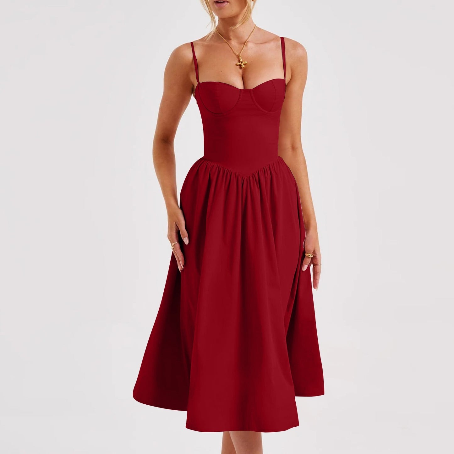 Retro Long Court Style Dress