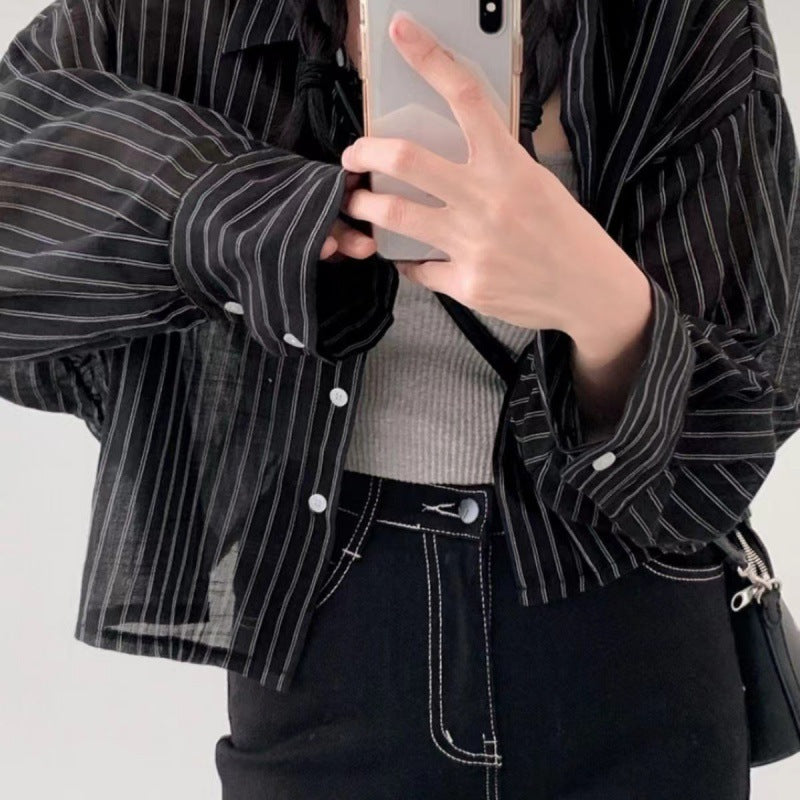 Loose-fitting Lightweight Thin Long-sleeved Shirt