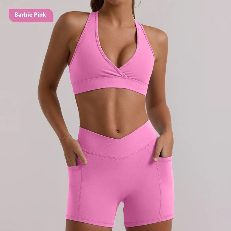 High Waist Hip Lift Active Short Set