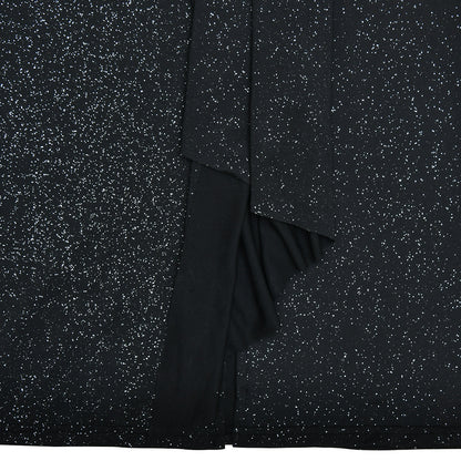 Deep V-neck Ribbon Fitting Dress