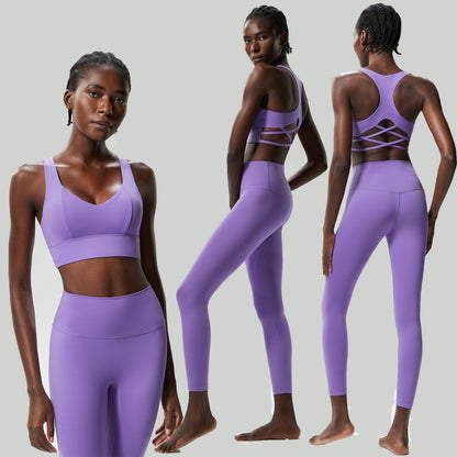 Low Back Cut Out Legging Set