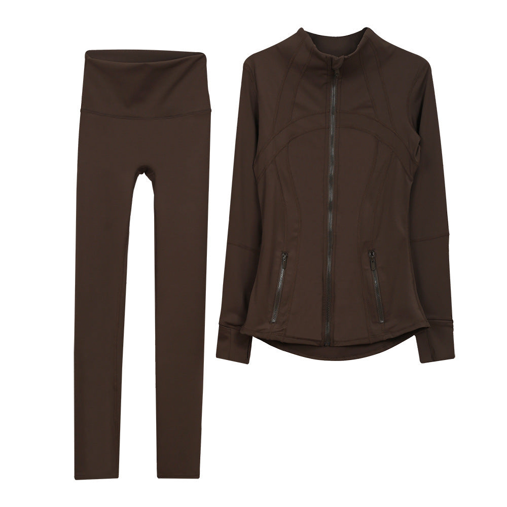Sports jacket legging Set Brown