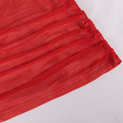 Halterneck Mesh Dress