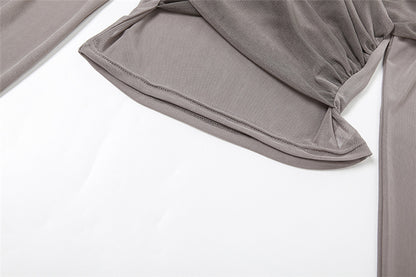 Inner Cross Off-shoulder Shirt