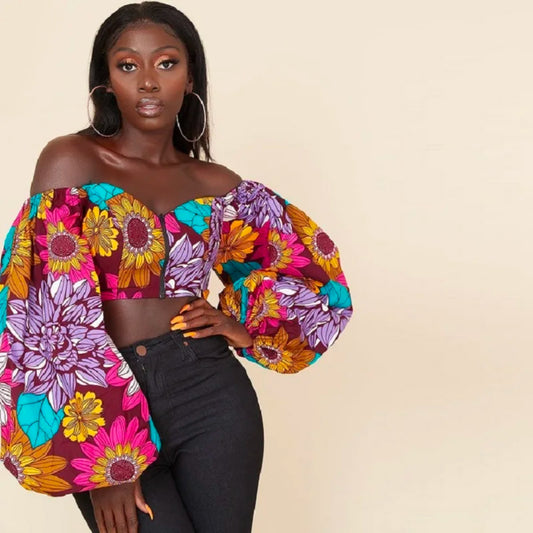 Off-neck Tube Top Long Sleeve
