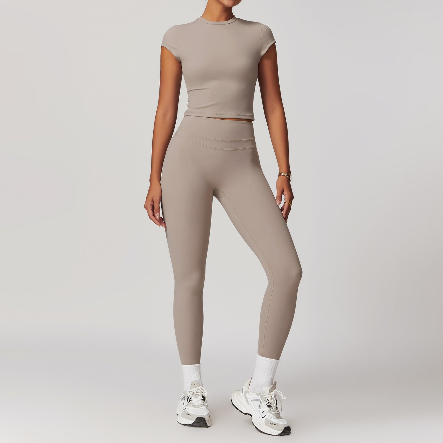 Stretch Brushed Short Sleeve Set