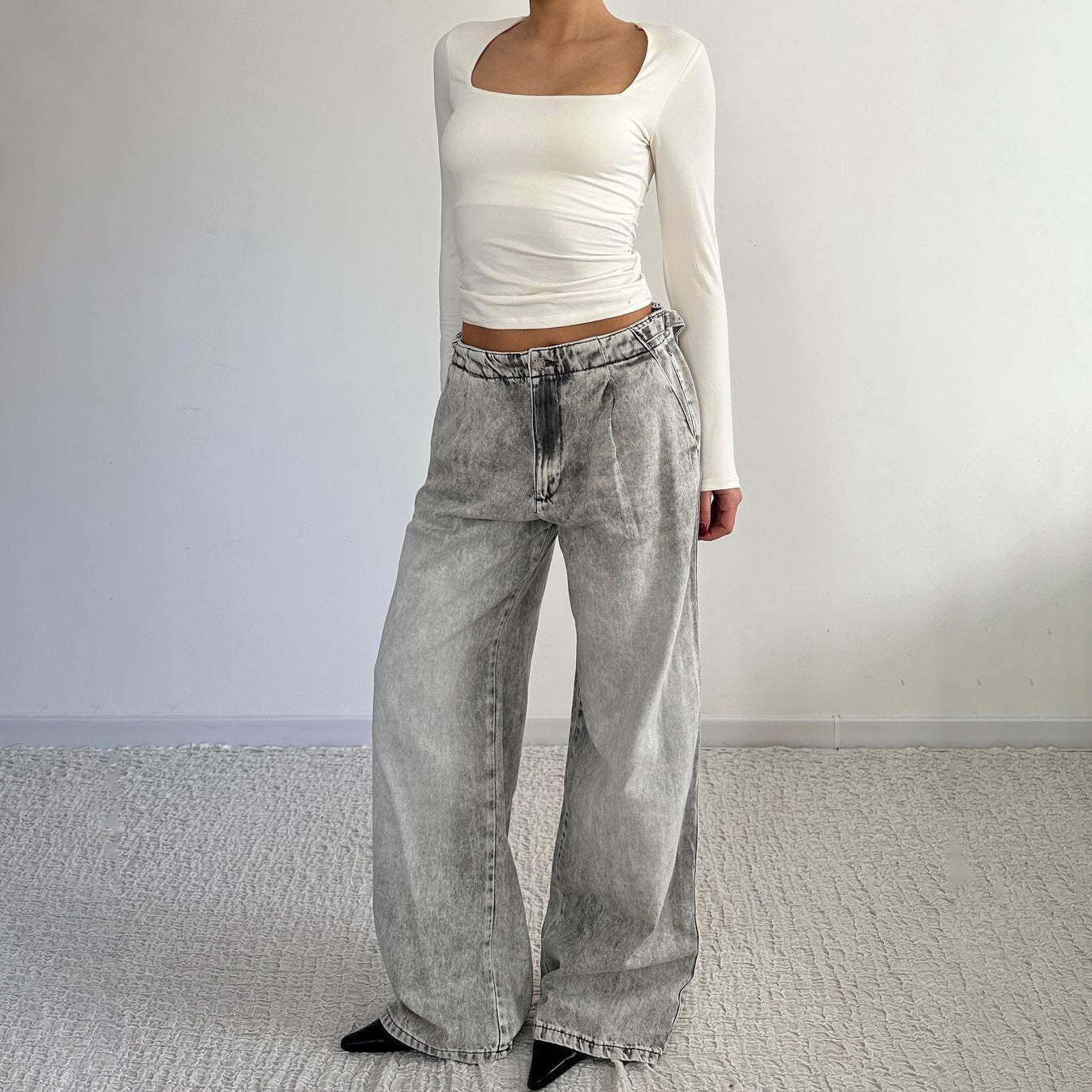 Adjustable Vintage Wash Demin