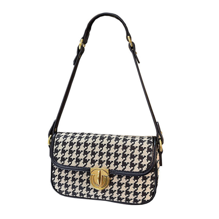 Houndstooth Shoulder Bag