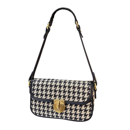 Houndstooth Shoulder Bag