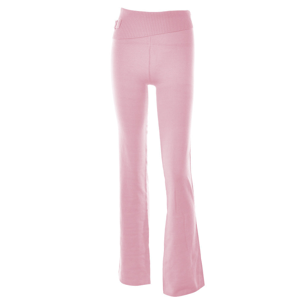 Hoodie Zip Knit Pants Set