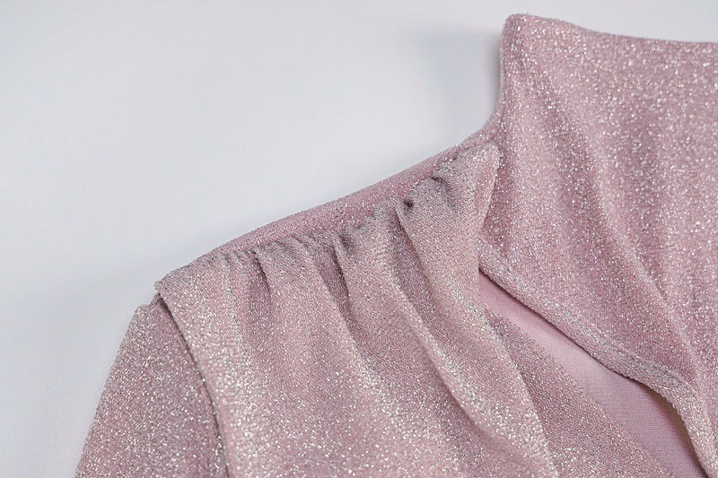 Hollow Folds Irregular Dress