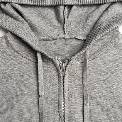 Hoodie Zip Knit Pants Set