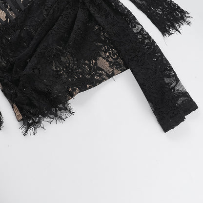 Lace Waist-tight Dress