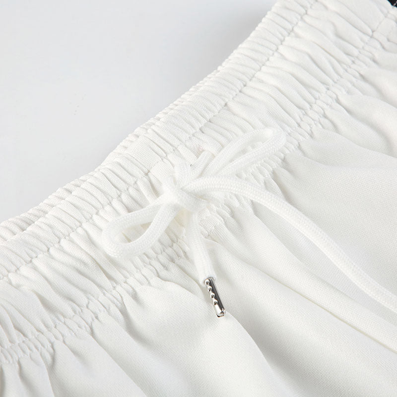 Ribbon Pullover Loose Pant Set