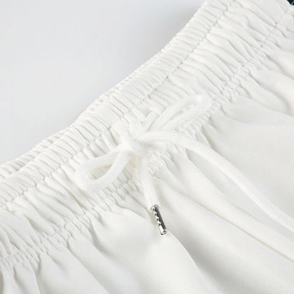 Ribbon Pullover Loose Pant Set