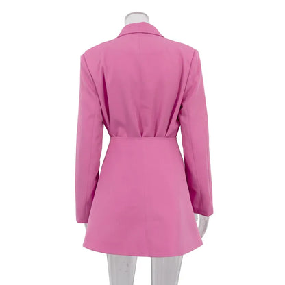 Asymmetrical Skirt Suit Dress
