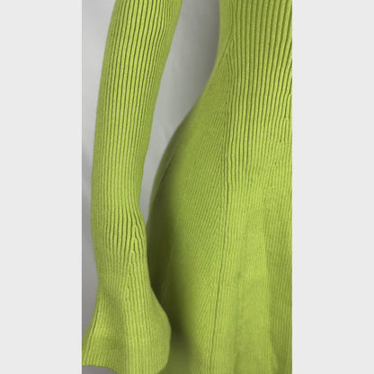 Slim V-Neck Knitted Dress