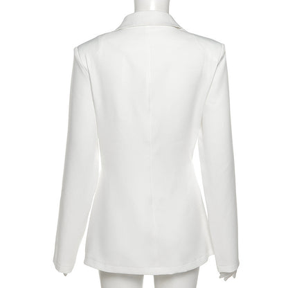 Hollow Twist Front Blazer