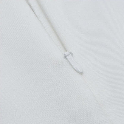 V-neck Long-sleeved Slit Dress